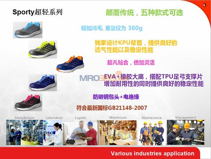 霍尼韦尔(巴固)防砸电绝缘Sporty超轻系列安全鞋