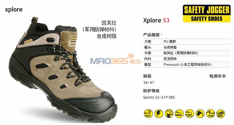 Safety Jogger���仧���˶����ɫ��ȫЬXplore S3