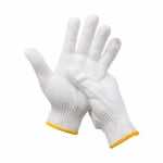 汉盾劳保手套 10针本白600g涤棉纱线手套
