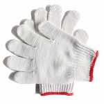 汉盾劳保手套 7针本白800g涤棉纱线手套