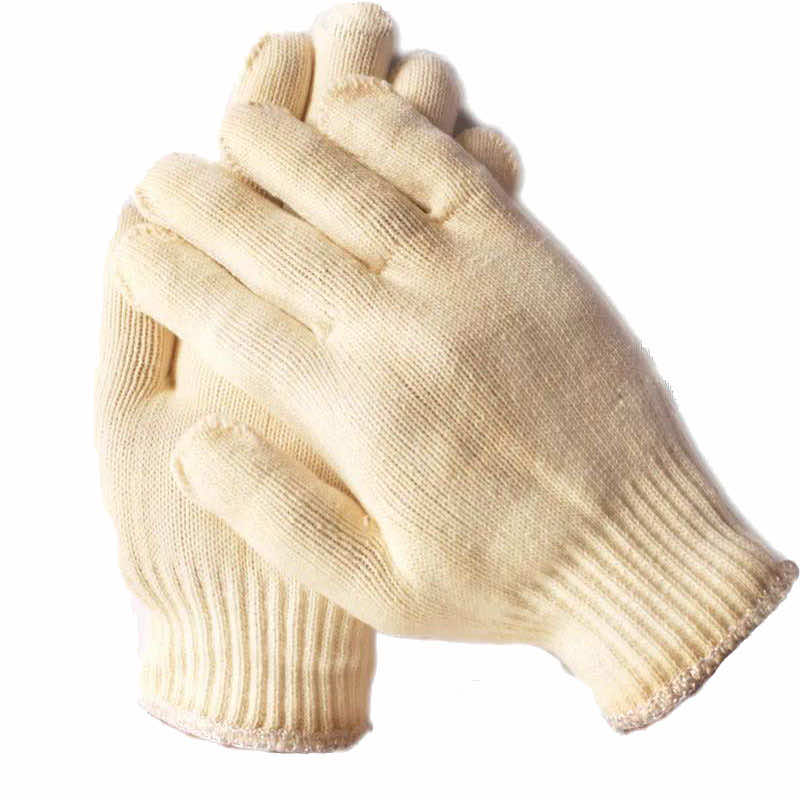 汉盾劳保手套 10针500g涤棉加丝纱线手套