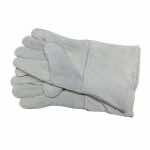 汉盾劳保手套 DR2023-1 浅灰色牛皮电焊手套