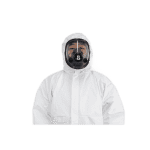 汉盾 BP616 白色带帽连体式限次性工业防护服