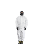 汉盾 BP616 白色带帽连体式限次性工业防护服