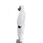 汉盾 BP616 白色带帽连体式限次性工业防护服